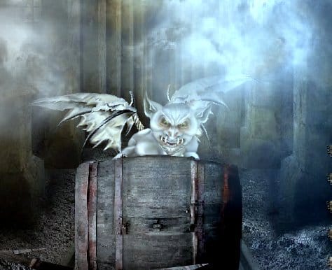 It's an I'etty - troublesome and dangerous small and ancient creatures for the Ebonunder - fantasy art by HB Wallen for the Under Legend Saga