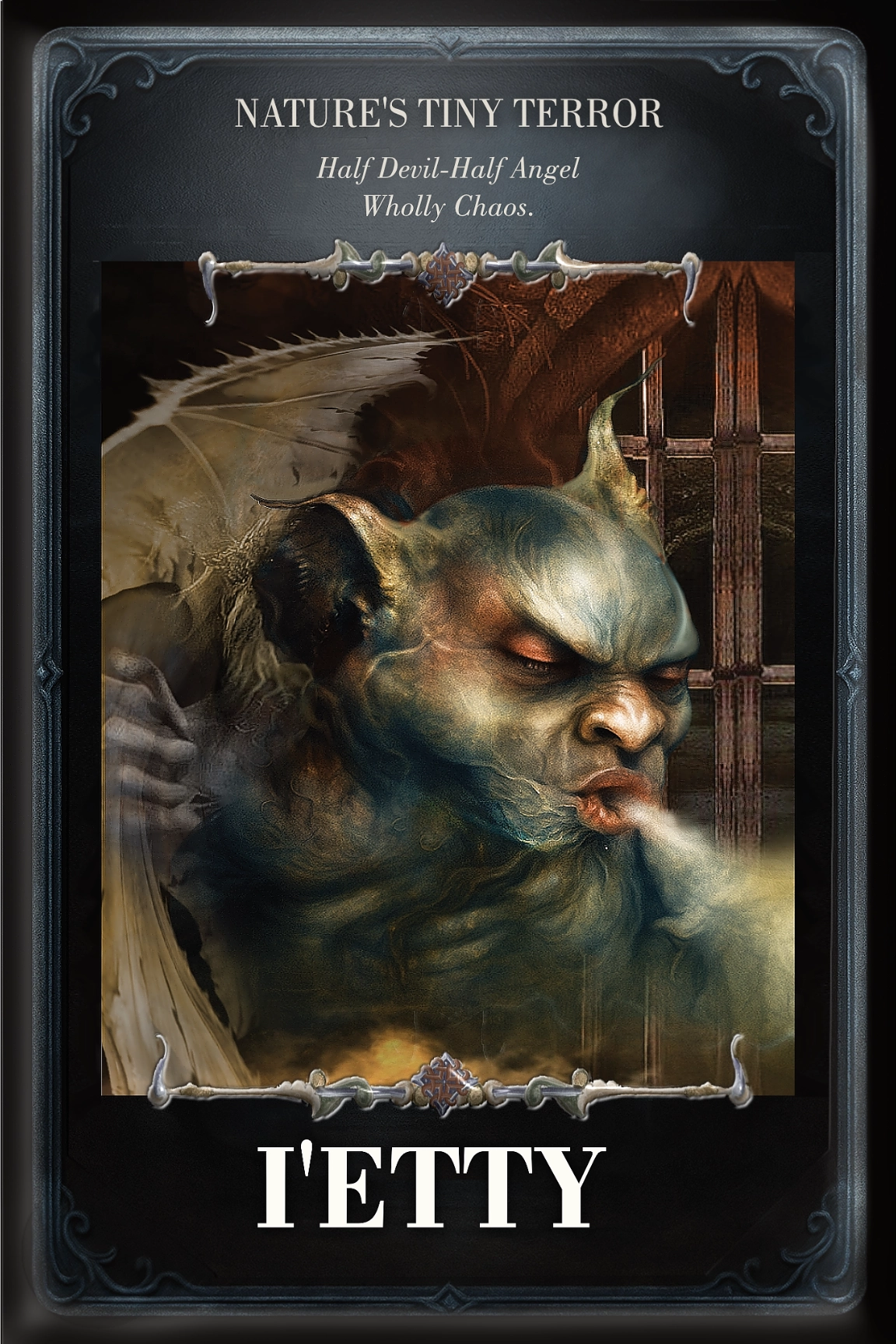 I'etty character card front