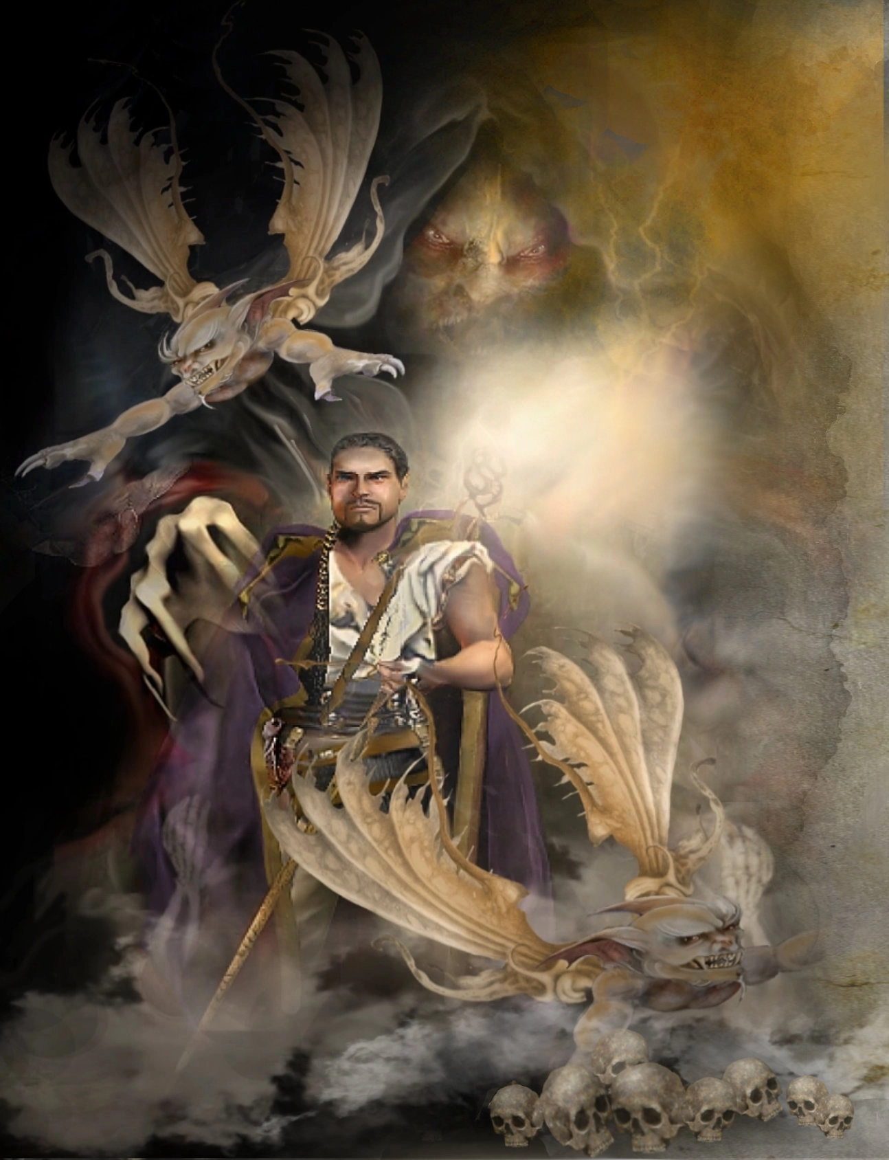 Legion the veilwalker from the dark myth in the Under Legend saga - fantasy art by HB Wallen