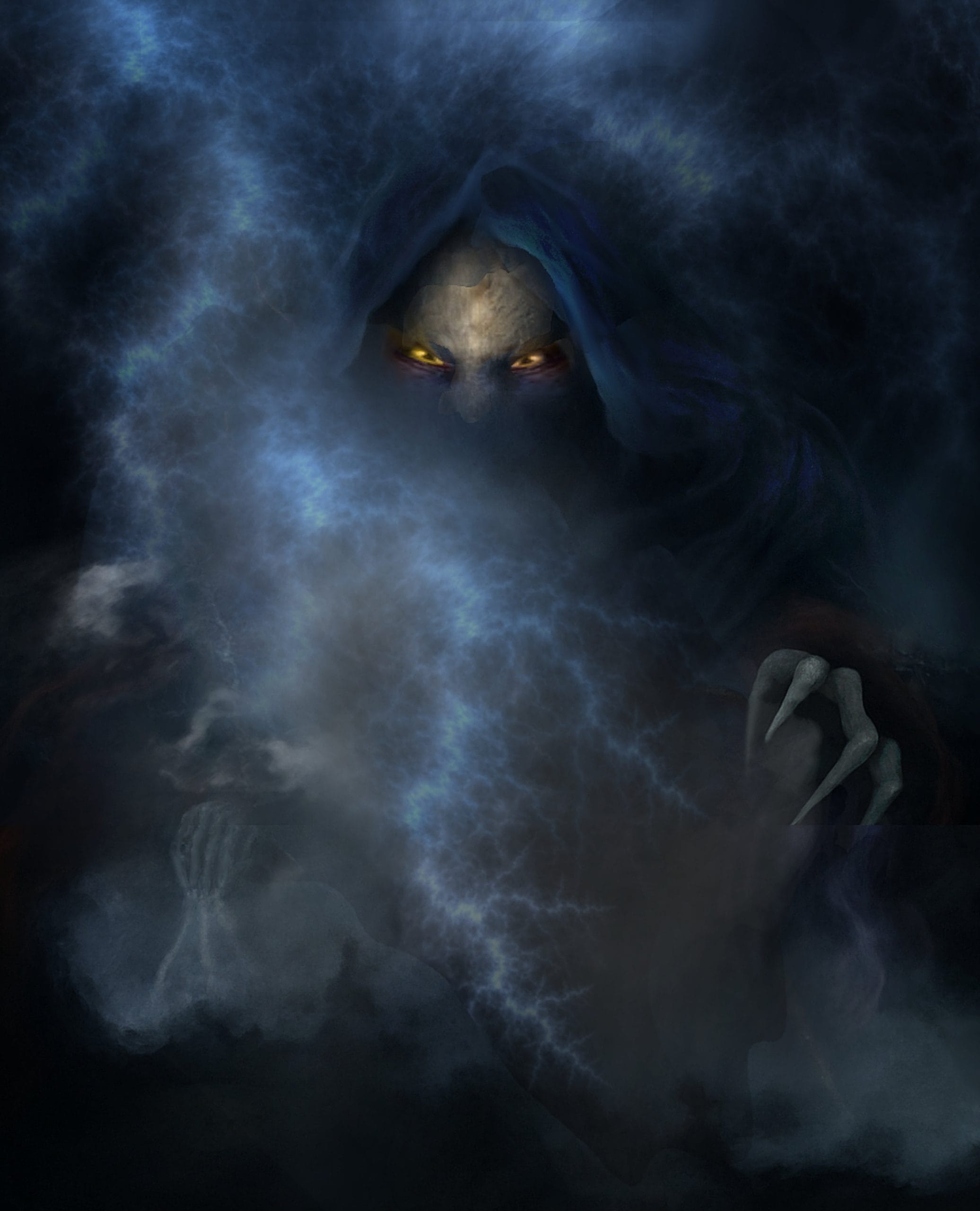 A haunting creature known as a Veilwalker moves through neither-light.